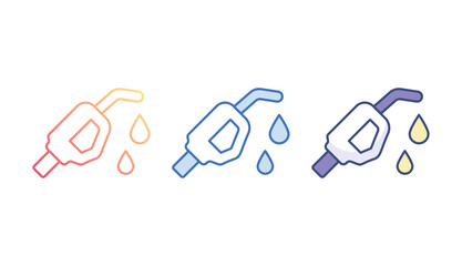 Fill Pistol icon design with white background stock illustration