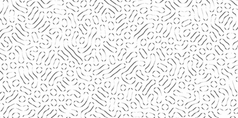 Fototapeta premium Abstract Turing organic wallpaper with background. Turing reaction diffusion monochrome seamless pattern with chaotic motion. Natural seamless line pattern. Linear design with biological shapes.