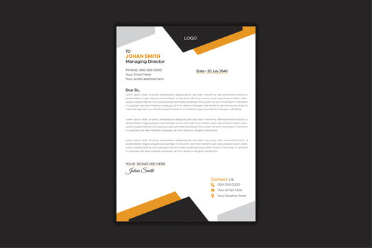 simple letter hade design template