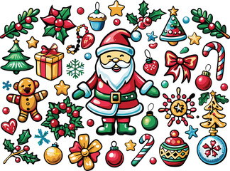 Christmas element vector