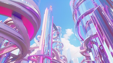 buildings designed full of artistic sense : Generative AI