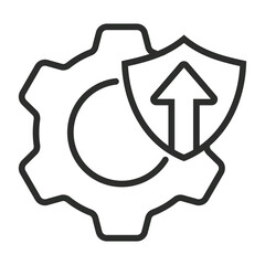 Endurance icon, Motivation symbol outline icon, editable vector illustration and transparent graphic element. Isolated on white background