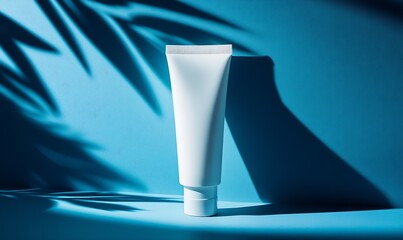 A facial cleanser is centered in the picture : Generative AI