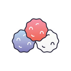 Snowball  vector icon