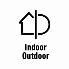 Indoor Outdoor vector information sign