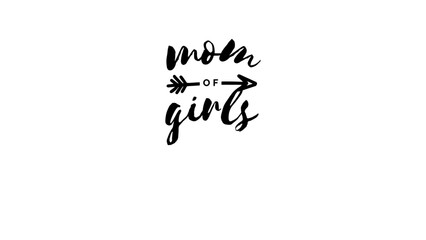 Mom of Girls SVG Design for T-Shirts, Perfect for Mother's Day, Custom Gifts, and More - High-Quality, Easy-to-U