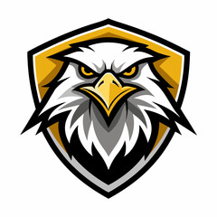 Fototapeta premium Eagle Logo Vector Art on White Background