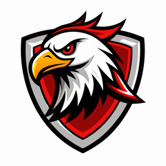 Eagle Logo Vector Art on White Background