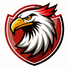 Eagle Logo Vector Art on White Background