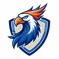 Eagle Logo Vector Art on White Background