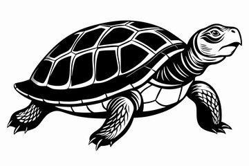 Turtle silhouette vector illustration