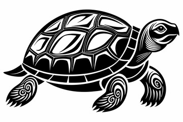 Turtle silhouette vector illustration