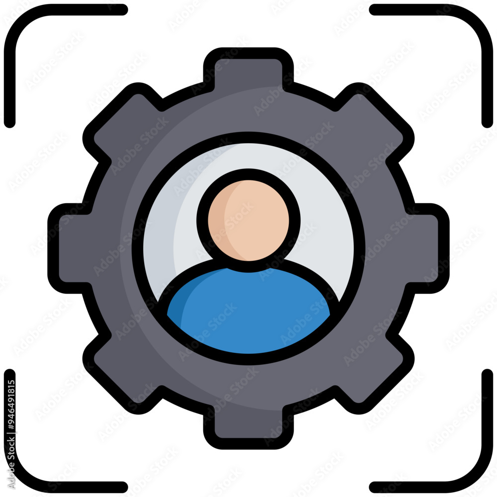 Sticker core focus icon