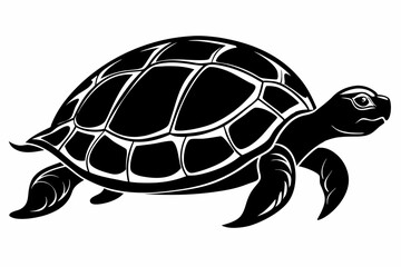 Turtle silhouette vector illustration