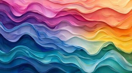 Fototapeta premium Abstract Colorful Wavy Pattern