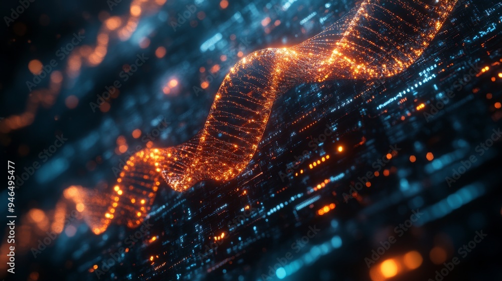 Poster a detailed holographic interface illustrates the evolution of technology, showcasing dynamic pattern