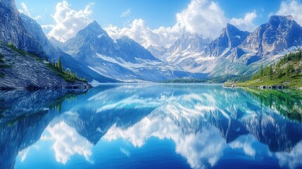Mountain Lake Reflection