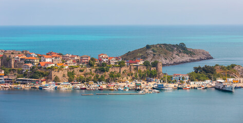 Obraz premium Amasra cityscape - Amasra is a small sea resort town in Bartin - Blacksea region -Turkey