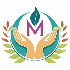 Naklejka premium M-Shaped Hands Vector Art