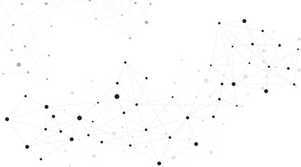 Connected dots abstract background