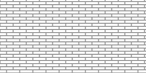 White brick blank home wall texture copy for space panorama white tiles and black joints. white brick wall used for background.	

