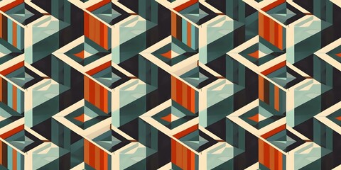 Retro Optical Geometric Patterns