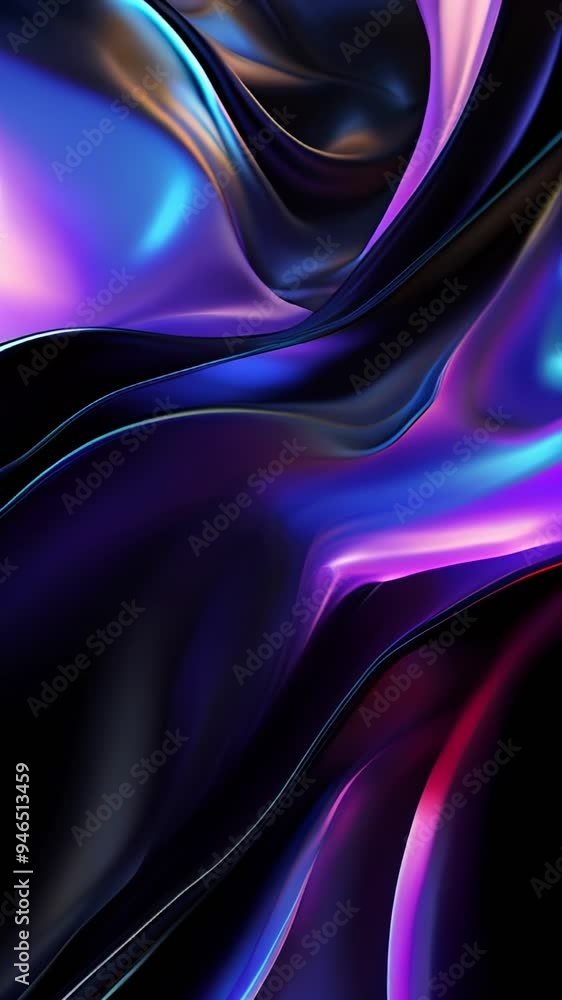 Poster a dynamic interplay of swirling purple and blue tones creates a captivating visual effect, evoking a