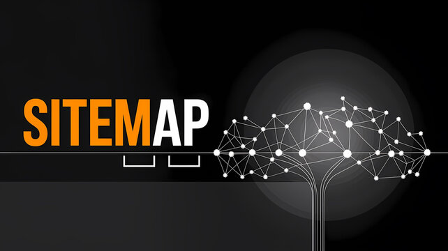Illustration of the word sitemap