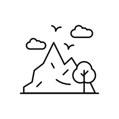 Mountain vector icon