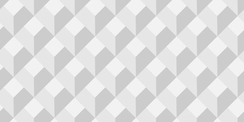 Minimal vector cube triangle geometric tile mosaic wall grid retro digital hexagon technology wallpaper background. white and gray block cube structure backdrop square triangle texture vintage design.