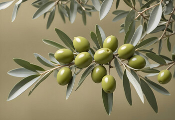 Concept photo of an olive branch