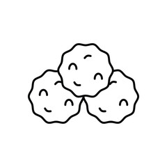 Snowball  vector icon