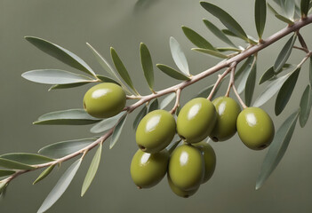Concept photo of an olive branch