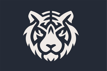 stylized tiger head logo