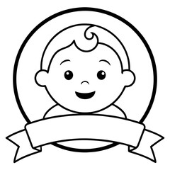 Vector Art Baby Logo Design