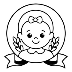 Vector Art Baby Logo Design