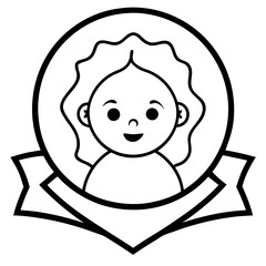 Vector Art Baby Logo Design