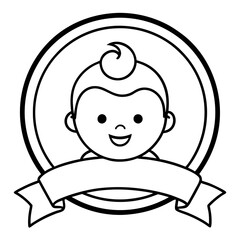 Vector Art Baby Logo Design