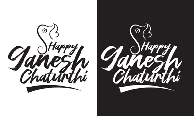 Happy Ganesh Chaturthi Social Media Post Template, Web Banner, Greeting Cards, Print, T-Shirts, Posters and Banners. isolated on white background. Vector illustration. EPS 10