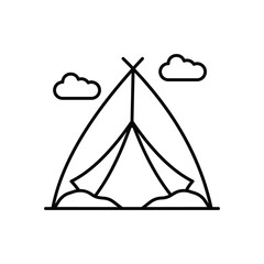 Tent  vector icon