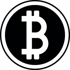 Bitcoin icon. Flat design vector bitcoin icons, signs of modern cryptocurrancy icon in flat style. Golden gray bitcoin illustration.