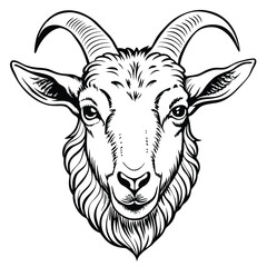 goat-s head with vintage style