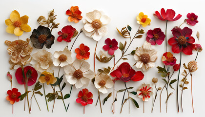 red and yellow flowers
