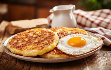 A classic plate of bubble and squeak