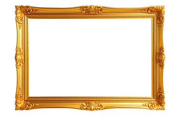 Golden frame with patterns
