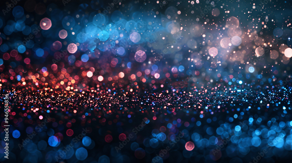 Aufkleber stunning abstract background adorned with vibrant glitter sparkles creates a magical and festive amb