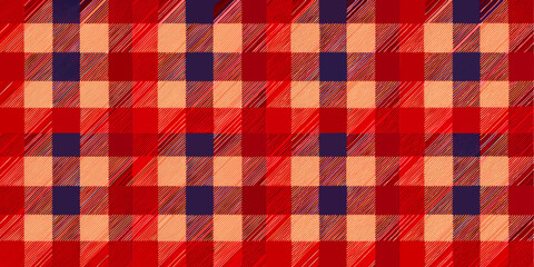 Gingham plaid seamless pattern