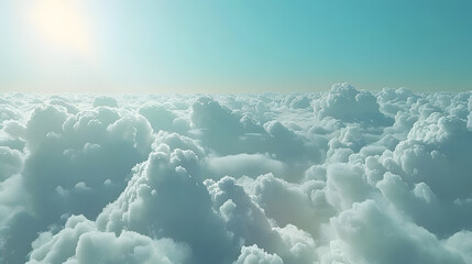 blue sky with clouds and poster, high quality PNG