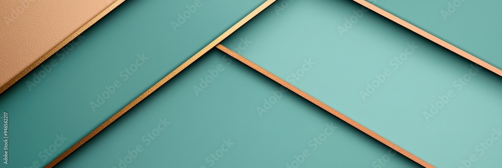 Aufkleber the composition showcases an abstract arrangement of diagonal lines in a rich green hue complemented