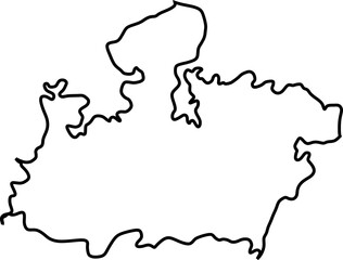 Madhya Pradesh Map Outline